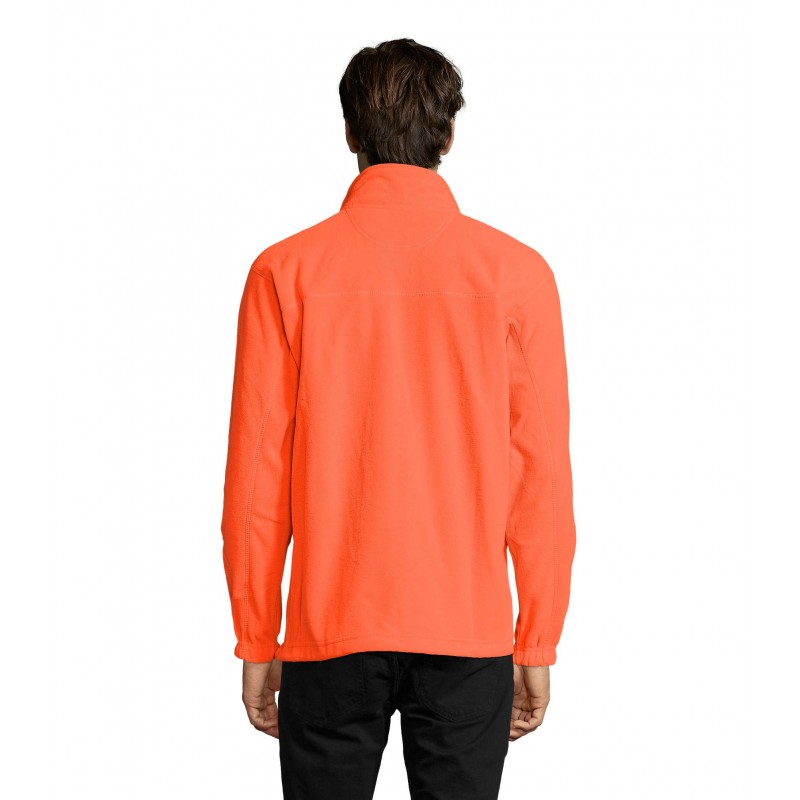 Sol's - Veste micropolaire zippée homme NORTH - Neon Orange