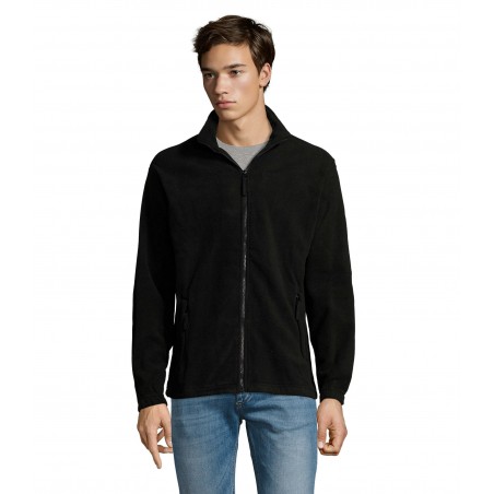 Sol's - Veste micropolaire zippée homme NORTH - Noir