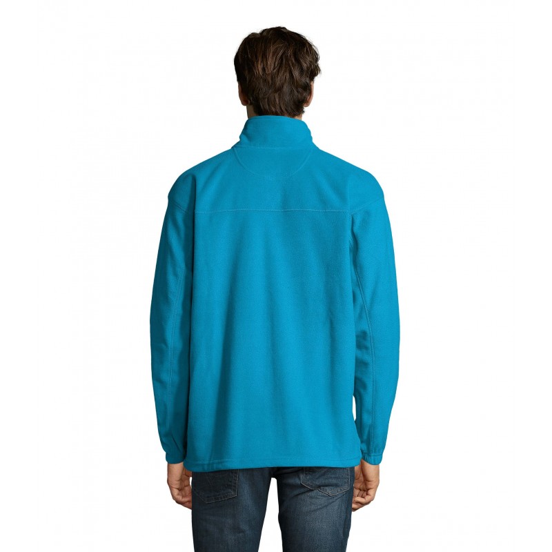 Sol's - Veste micropolaire zippée homme NORTH - Aqua
