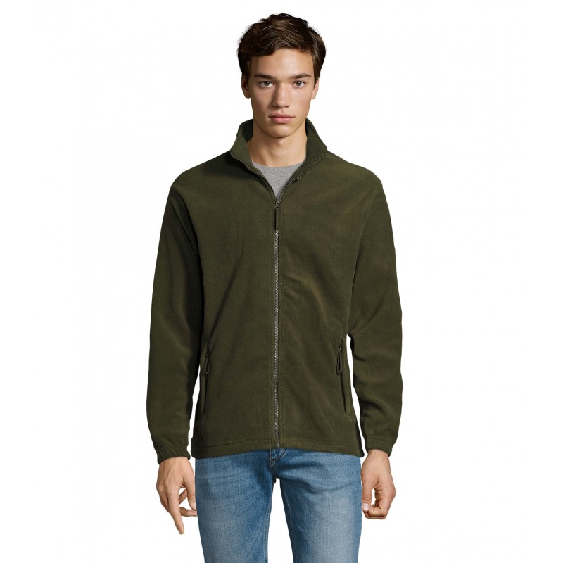 Sol's - Veste micropolaire zippée homme NORTH - Army
