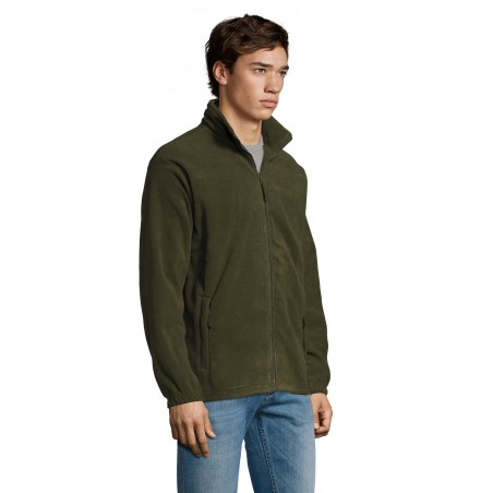 Sol's - Veste micropolaire zippée homme NORTH - Army