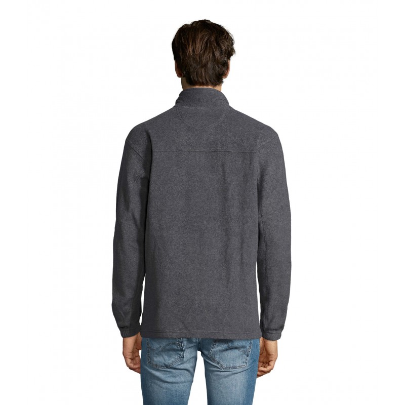 Sol's - Veste micropolaire zippée homme NORTH - Gris Chiné
