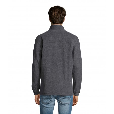 Sol's - Veste micropolaire zippée homme NORTH - Gris Chiné