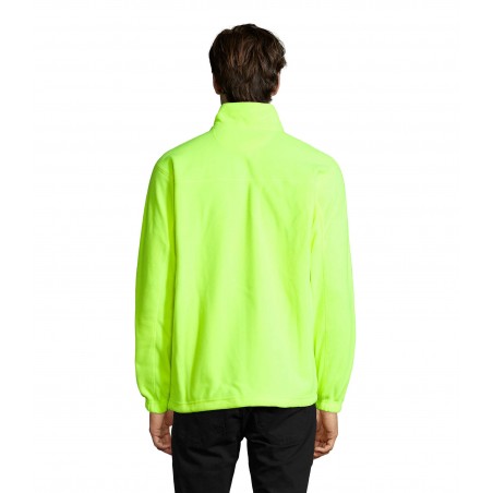 Sol's - Veste micropolaire zippée homme NORTH - Jaune Fluo