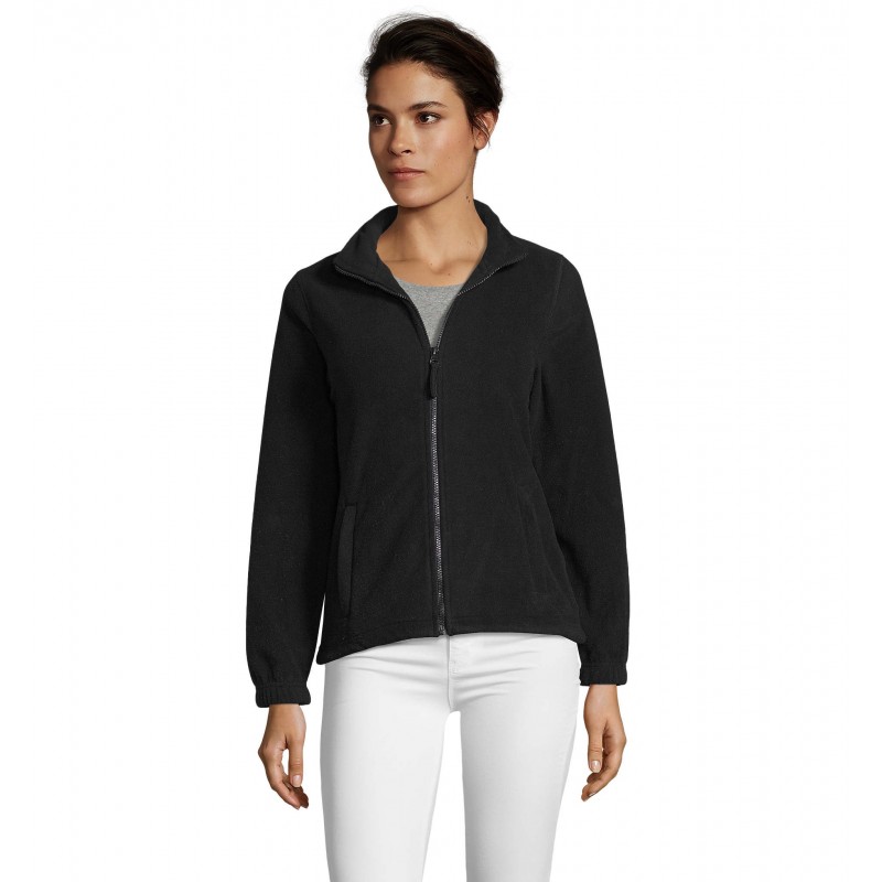 Sol's - Veste micropolaire zippée femme NOVA WOMEN - Noir