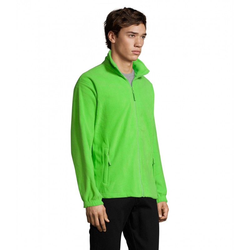 Sol's - Veste micropolaire zippée homme NORTH - Lime