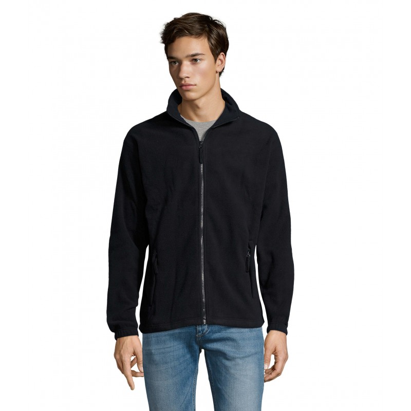Sol's - Veste micropolaire zippée homme NORTH - Marine