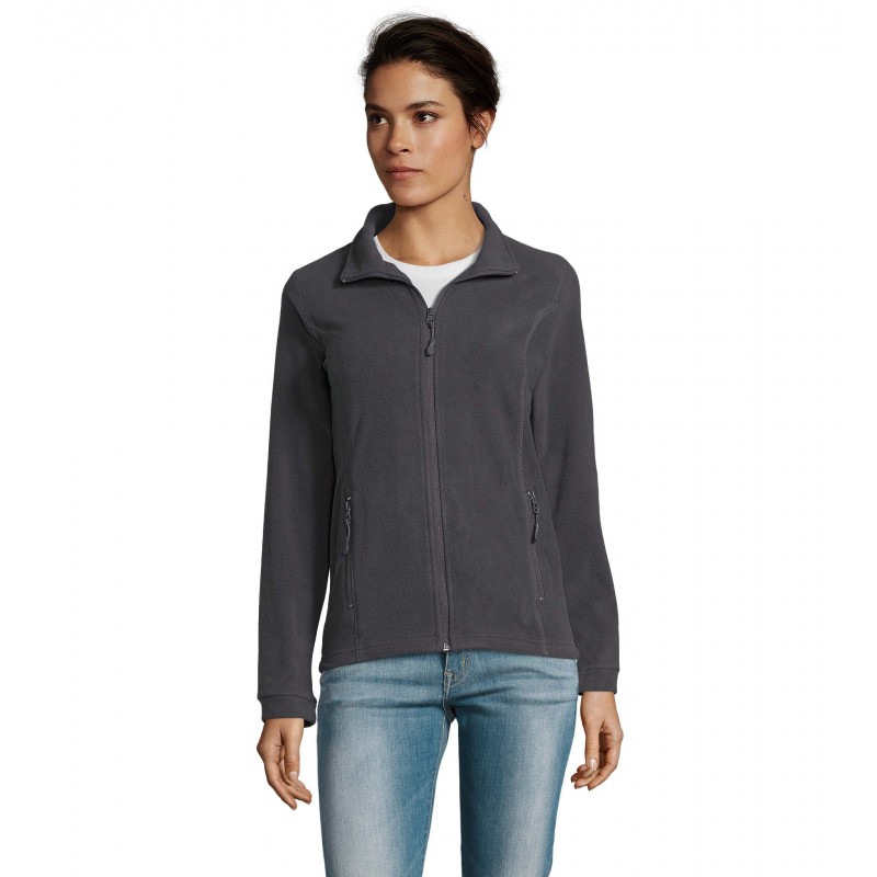 Sol's - Veste micropolaire zippée femme NOVA WOMEN - Anthracite