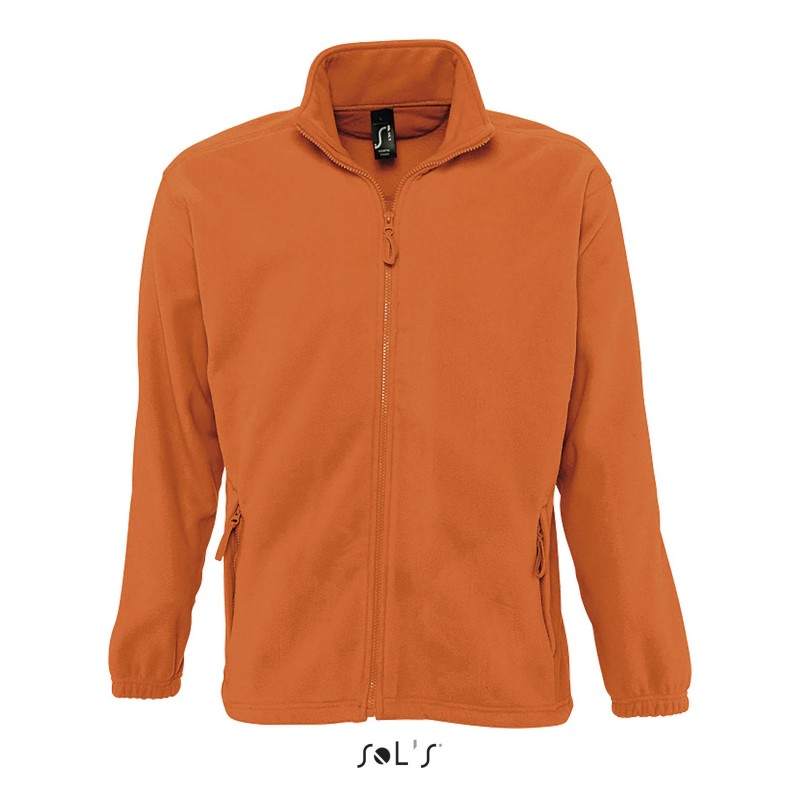 Sol's - Veste micropolaire zippée homme NORTH - Orange