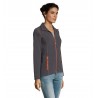 Sol's - Veste micropolaire zippée femme NOVA WOMEN - Anthracite / Orange