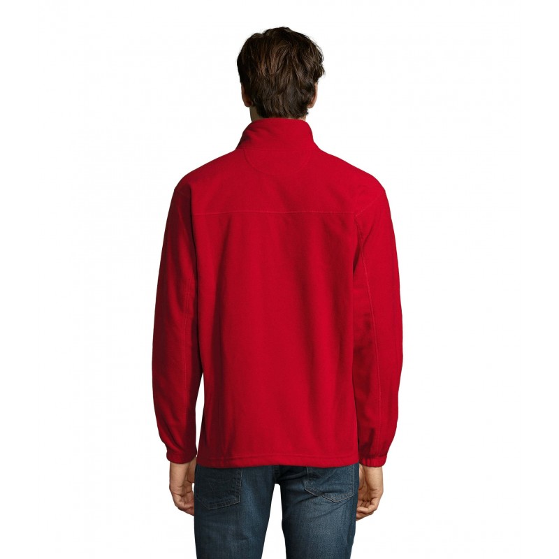 Sol's - Veste micropolaire zippée homme NORTH - Rouge