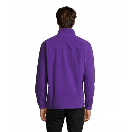 Sol's - Veste micropolaire zippée homme NORTH - Violet Foncé