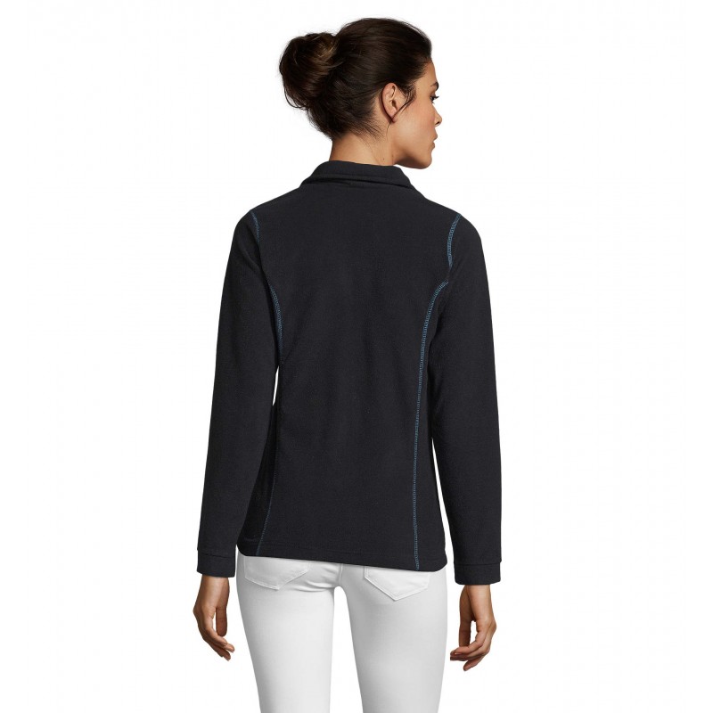 Sol's - Veste micropolaire zippée femme NOVA WOMEN - Noir / Aqua