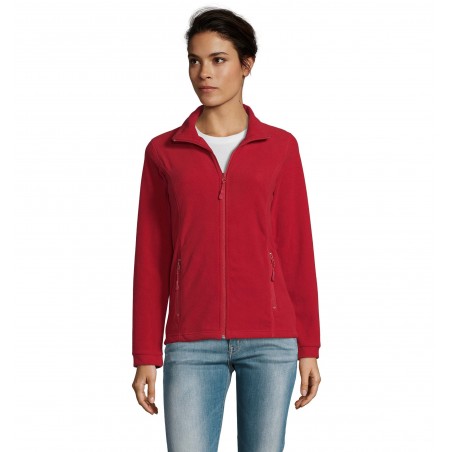 Sol's - Veste micropolaire zippée femme NOVA WOMEN - Rouge