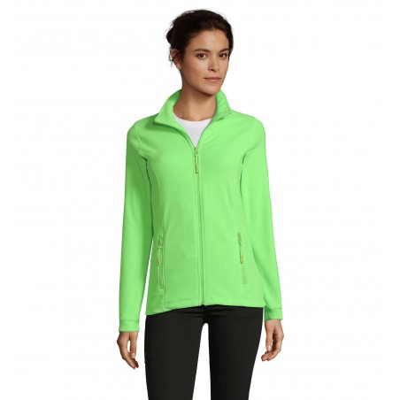 Sol's - Veste micropolaire zippée femme NOVA WOMEN - Vert Fluo