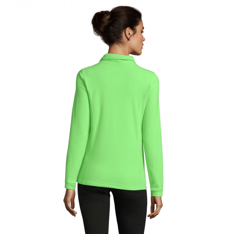 Sol's - Veste micropolaire zippée femme NOVA WOMEN - Vert Fluo