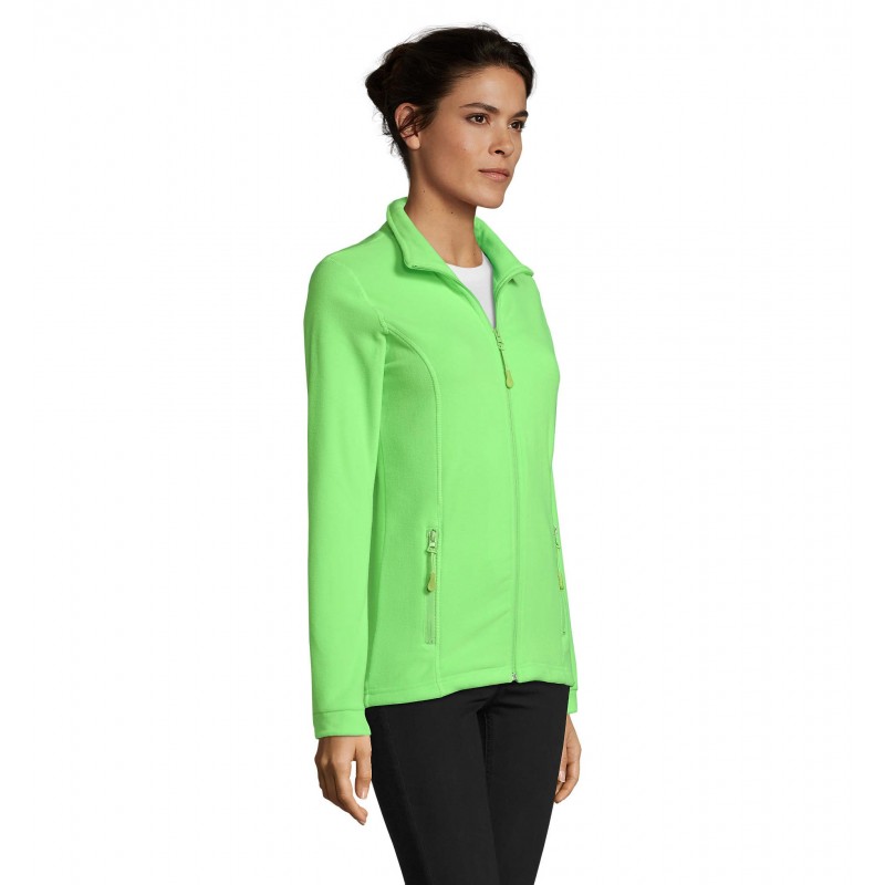 Sol's - Veste micropolaire zippée femme NOVA WOMEN - Vert Fluo
