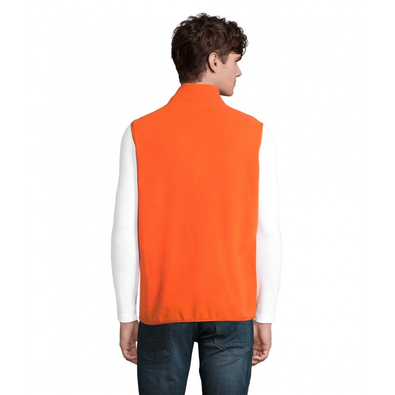 Sol's - Veste micropolaire zippée sans manche unisexe FACTOR BW - Orange