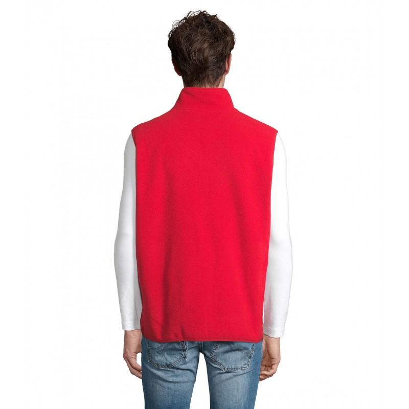 Sol's - Veste micropolaire zippée sans manche unisexe FACTOR BW - Rouge