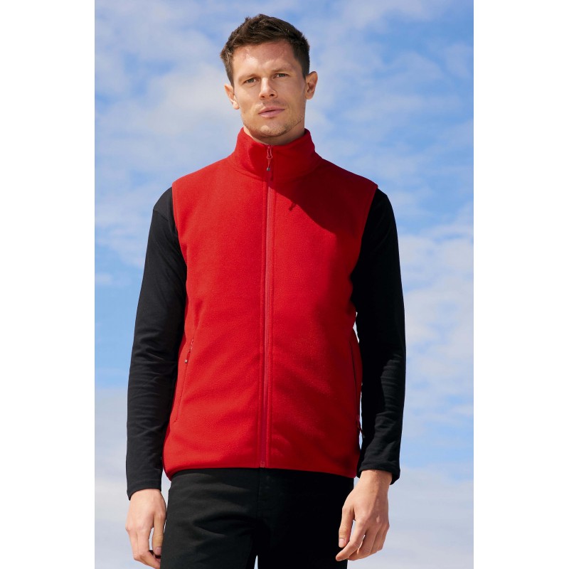 Sol's - Veste micropolaire zippée sans manche unisexe FACTOR BW