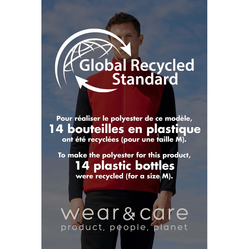 Sol's - Veste micropolaire zippée sans manche unisexe FACTOR BW