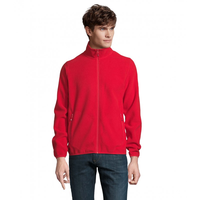 Sol's - Veste micropolaire zippée homme FACTOR MEN - Rouge