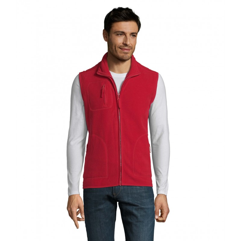 Sol's - Gilet polaire unisexe sans manches NORWAY - Rouge