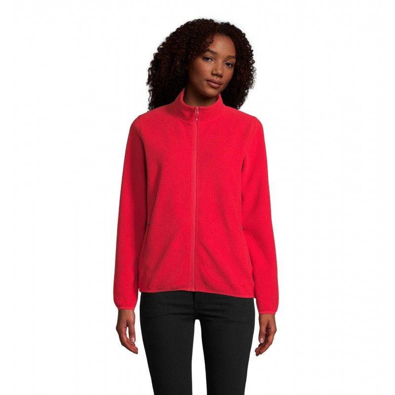 Sol's - Veste micropolaire zippée femme FACTOR WOMEN - Rouge