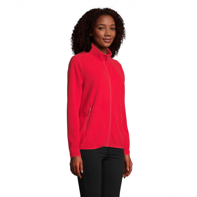 Sol's - Veste micropolaire zippée femme FACTOR WOMEN - Rouge