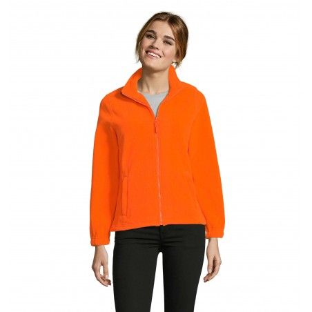 Sol's - Veste micropolaire zippée femme NORTH WOMEN - Neon Orange