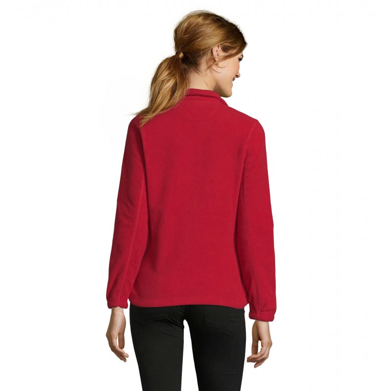 Sol's - Veste micropolaire zippée femme NORTH WOMEN - Rouge