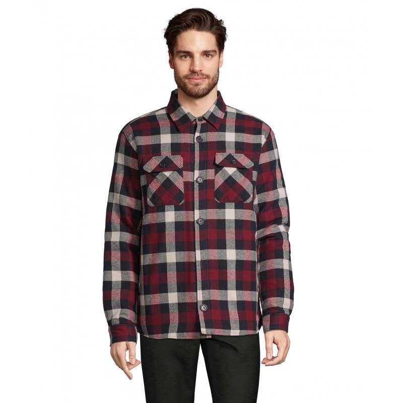 Sol's - Surchemise carreaux unisexe NOAH - Bordeaux Moyen