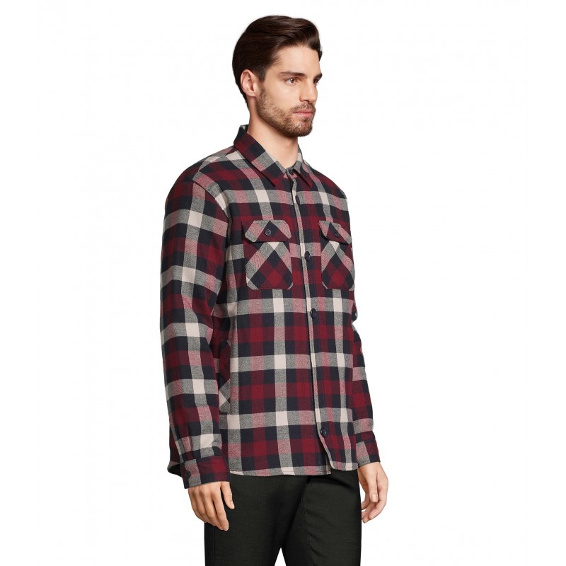 Sol's - Surchemise carreaux unisexe NOAH - Bordeaux Moyen