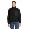 Sol's - Blouson sherpa unisexe FURY - Gris Carbo/noir