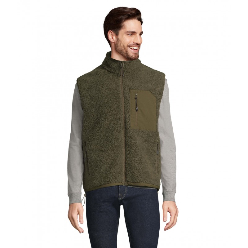 Sol's - Bodywarmer sherpa unisexe FURY BW - Army/armyfonce