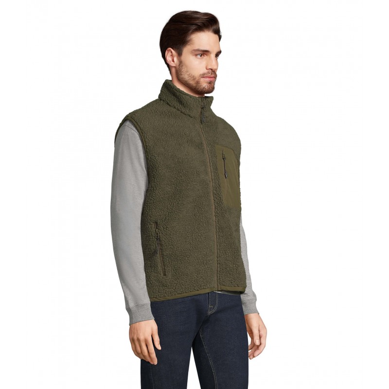 Sol's - Bodywarmer sherpa unisexe FURY BW - Army/armyfonce