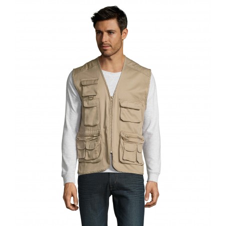 Sol's - Gilet reporter multipoches WILD - Corde