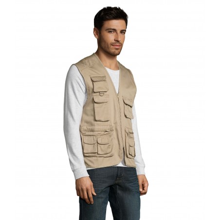 Sol's - Gilet reporter multipoches WILD - Corde
