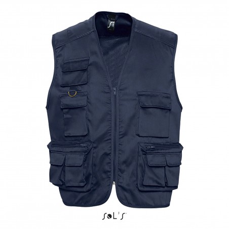 Sol's - Gilet reporter multipoches WILD - Marine