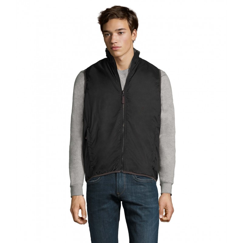 Sol's - Bodywarmer unisexe réversible contrasté WINNER - Noir