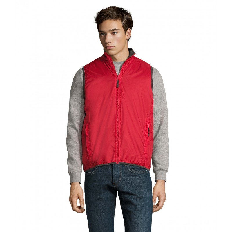 Sol's - Bodywarmer unisexe réversible contrasté WINNER - Rouge