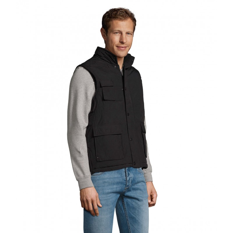 Sol's - Bodywarmer en ripstop WELLS - Noir
