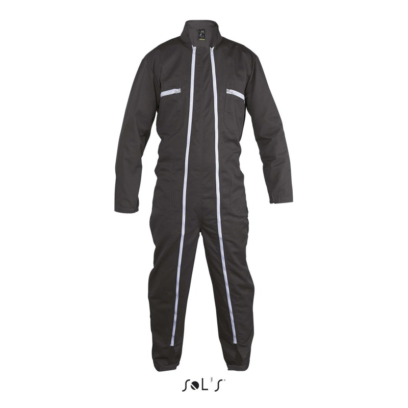 Sol's - Combinaison workwear double zip JUPITER PRO - Gris Foncé