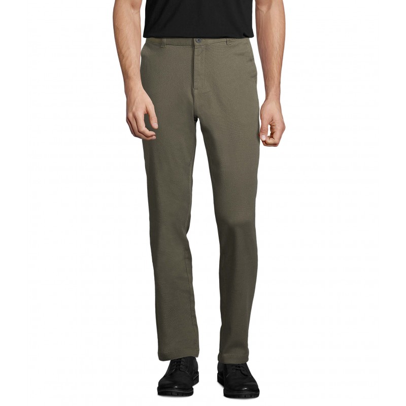 Neoblu - Pantalon chino taille élastiquée homme GUSTAVE MEN - Kaki Intense