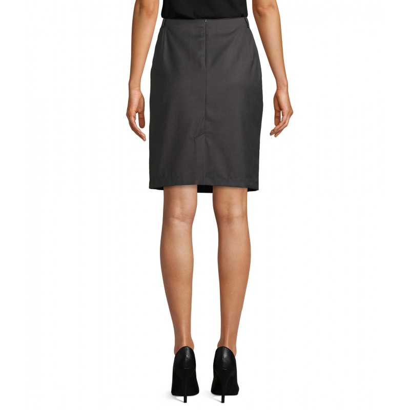 Neoblu - Jupe droite CONSTANCE - Anthracite Chiné