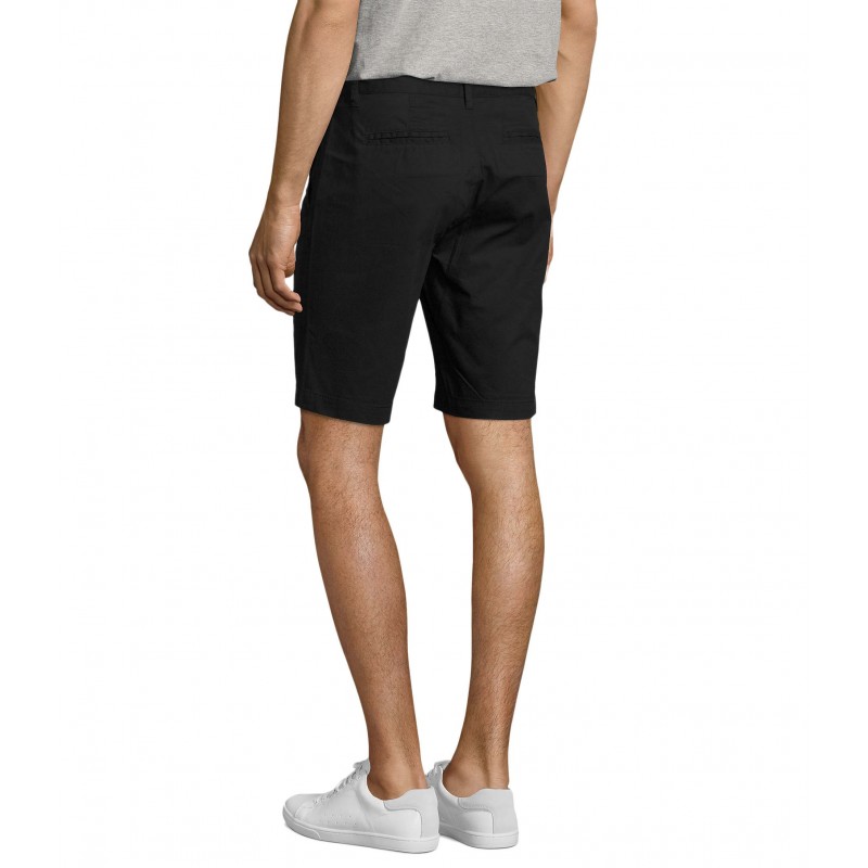 Sol's - Bermuda chino homme JASPER - Noir