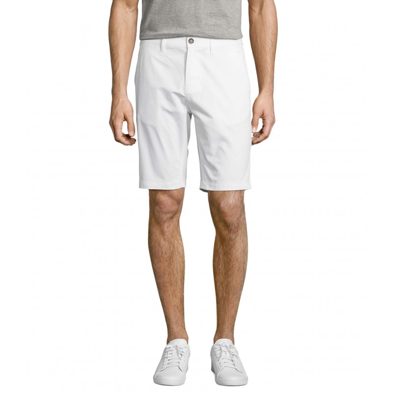 Sol's - Bermuda chino homme JASPER - Blanc