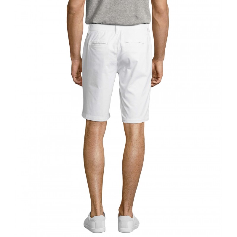 Sol's - Bermuda chino homme JASPER - Blanc