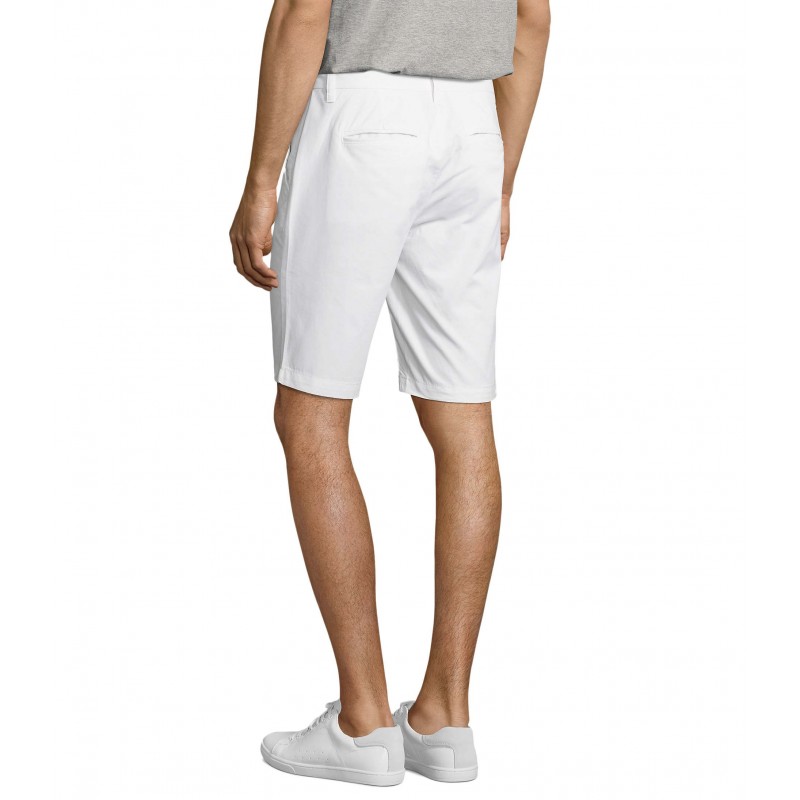Sol's - Bermuda chino homme JASPER - Blanc