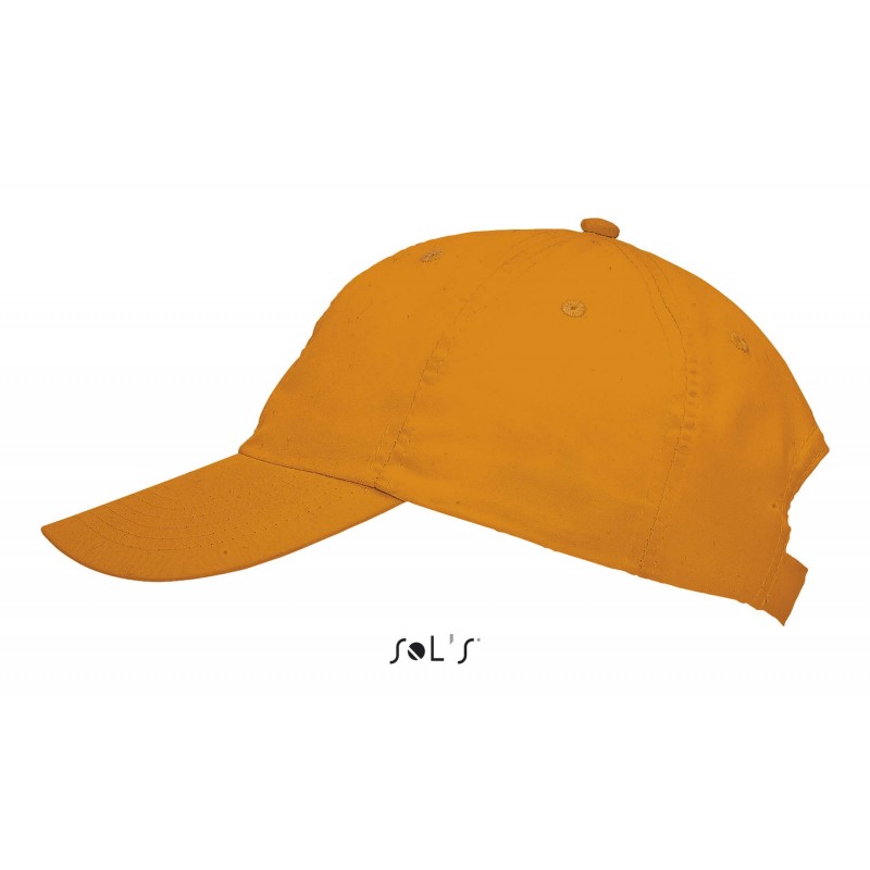 Sol's - Casquette 6 panneaux METEOR - Neon Orange